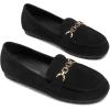 imageDREAM PAIRS Loafers for Women Casual Comfortable Slip On Flat Lightweight Leisure Work Shoe Comfort Walking ShoesBlacksuede