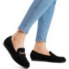 imageDREAM PAIRS Loafers for Women Casual Comfortable Slip On Flat Lightweight Leisure Work Shoe Comfort Walking ShoesBlacksuede