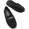 imageDREAM PAIRS Loafers for Women Casual Comfortable Slip On Flat Lightweight Leisure Work Shoe Comfort Walking ShoesBlacksuede