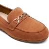 imageDREAM PAIRS Loafers for Women Casual Comfortable Slip On Flat Lightweight Leisure Work Shoe Comfort Walking ShoesBrownsuede