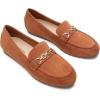 imageDREAM PAIRS Loafers for Women Casual Comfortable Slip On Flat Lightweight Leisure Work Shoe Comfort Walking ShoesBrownsuede