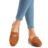 imageDREAM PAIRS Loafers for Women Casual Comfortable Slip On Flat Lightweight Leisure Work Shoe Comfort Walking ShoesBrownsuede