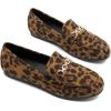 imageDREAM PAIRS Loafers for Women Casual Comfortable Slip On Flat Lightweight Leisure Work Shoe Comfort Walking ShoesLeopard