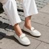 imageDREAM PAIRS Loafers for Women Casual Comfortable Slip On Flat Lightweight Leisure Work Shoe Comfort Walking ShoesWhite