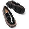 imageDREAM PAIRS Loafers for Women Platform Chunky Heel Slip On Loafers Business Office Casual Dressy Loafer ShoesBlackpatent
