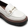 imageDREAM PAIRS Loafers for Women Platform Chunky Heel Slip On Loafers Business Office Casual Dressy Loafer ShoesWhite