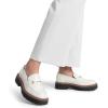 imageDREAM PAIRS Loafers for Women Platform Chunky Heel Slip On Loafers Business Office Casual Dressy Loafer ShoesWhite