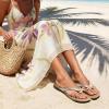 imageDREAM PAIRS Womens Arch Support Flip Flops Comfortable Dressy Orthopedic Thong Sandals Slides with Bow for Walking Summer VacationGold