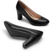 imageDREAM PAIRS Womens Block Heel Rounded Toe Pumps