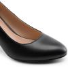 imageDREAM PAIRS Womens Block Heel Rounded Toe Pumps