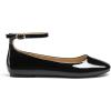 imageDREAM PAIRS Womens Dressy Ballet Flats Shoes Round Toe Comfortable Ankle Strap Patent Ballerina Flats Shoes