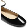 imageDREAM PAIRS Womens Dressy Ballet Flats Shoes Round Toe Comfortable Ankle Strap Patent Ballerina Flats Shoes