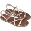 imageDREAM PAIRS Womens Sandals Cross Strappy Gladiator Dress Flat Sandals Daily Casual Comfortable Summer Shoes