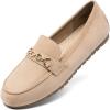 imageDREAM PAIRS Loafers for Women Casual Comfortable Slip On Flat Lightweight Leisure Work Shoe Comfort Walking ShoesCamel