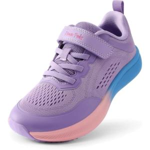 imageDREAM PAIRS Kids Wide Toe Box Athletic Running Sneakers Breathable Lightweight Casual Tennis Shoes Minimalist for Boys Girls School SportsPurple