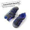 imageDREAM PAIRS Boys Girls ClosedToe Outdoor Summer Sport Sandals for ToddlerLittleBig KidBlackDark Blue