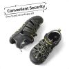 imageDREAM PAIRS Boys Girls ClosedToe Outdoor Summer Sport Sandals for ToddlerLittleBig KidBlackGreyYellow