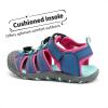 imageDREAM PAIRS Boys Girls ClosedToe Outdoor Summer Sport Sandals for ToddlerLittleBig KidBlueFuchsiaMint