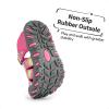 imageDREAM PAIRS Boys Girls ClosedToe Outdoor Summer Sport Sandals for ToddlerLittleBig KidFuchsiaMultiGrey