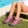 imageDREAM PAIRS Boys Girls ClosedToe Outdoor Summer Sport Sandals for ToddlerLittleBig KidFuchsiaMultiGrey