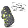 imageDREAM PAIRS Boys Girls ClosedToe Outdoor Summer Sport Sandals for ToddlerLittleBig KidGreyGreen
