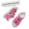 imageDREAM PAIRS Boys Girls ClosedToe Outdoor Summer Sport Sandals for ToddlerLittleBig KidHot Pink