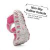 imageDREAM PAIRS Boys Girls ClosedToe Outdoor Summer Sport Sandals for ToddlerLittleBig KidHot Pink