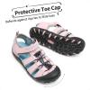 imageDREAM PAIRS Boys Girls ClosedToe Outdoor Summer Sport Sandals for ToddlerLittleBig KidPink