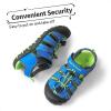 imageDREAM PAIRS Boys Girls ClosedToe Outdoor Summer Sport Sandals for ToddlerLittleBig KidRoyalBlueGreen