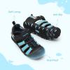 imageDREAM PAIRS Boys Girls Outdoor Athletic Sport Sandals Summer Hiking Beach Casual Closed Toe Rainbow Multicolor for ToddlerLittleBig KidsBlackBlue