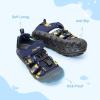 imageDREAM PAIRS Boys Girls Outdoor Athletic Sport Sandals Summer Hiking Beach Casual Closed Toe Rainbow Multicolor for ToddlerLittleBig KidsDark BlueCamo