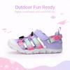imageDREAM PAIRS Boys Girls Outdoor Athletic Sport Sandals Summer Hiking Beach Casual Closed Toe Rainbow Multicolor for ToddlerLittleBig KidsPurple