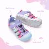 imageDREAM PAIRS Boys Girls Outdoor Athletic Sport Sandals Summer Hiking Beach Casual Closed Toe Rainbow Multicolor for ToddlerLittleBig KidsPurple