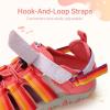 imageDREAM PAIRS Boys Girls Outdoor Athletic Sport Sandals Summer Hiking Beach Casual Closed Toe Rainbow Multicolor for ToddlerLittleBig KidsRedRainbow