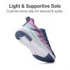 imageDREAM PAIRS Boys Girls Shoes Kids Tennis Athletic Running Footwear Lace Up Walking DuraPlay Breathable Lightweight Sneakers for LittleBig KidDark BluePink