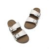 imageDREAM PAIRS Girls Boys Slides For Kids NonSlip with Adjustable Straps for Indoor amp Outdoor Toddler Little KidBig KidWhite
