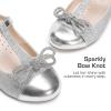 imageDREAM PAIRS Girls Dress Shoes Mary Jane Heel TStrap Party Flower Wedding Princess Pumps for Little Big KidSilver