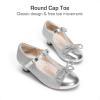 imageDREAM PAIRS Girls Dress Shoes Mary Jane Heel TStrap Party Flower Wedding Princess Pumps for Little Big KidSilver