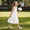imageDREAM PAIRS Girls Dress Shoes Slingback Heels Round Toe Pump for Little Big Kids Flower Party Wedding PrincessIvory