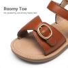imageDREAM PAIRS Girls Sandals Fashion Sandal with Adjustable Straps OpenToe Comfortable Summer Shoes for Toddler Little KidBrown