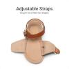 imageDREAM PAIRS Girls Sandals Fashion Sandal with Adjustable Straps OpenToe Comfortable Summer Shoes for Toddler Little KidBrown