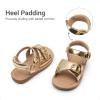 imageDREAM PAIRS Girls Sandals Fashion Sandal with Adjustable Straps OpenToe Comfortable Summer Shoes for Toddler Little KidGold
