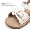 imageDREAM PAIRS Girls Sandals Fashion Sandal with Adjustable Straps OpenToe Comfortable Summer Shoes for Toddler Little KidWhite