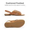imageDREAM PAIRS Girls Sandals Gladiator Braided Flat Open Toe Summer Sandals