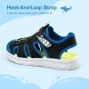 imageDREAM PAIRS Toddler Boys Girls Sport Sandals Cute Breathable Lightweight Outdoor Play Casual Closed Toe Hook and Loop for ToddlersLittleBig KidsBlack