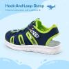 imageDREAM PAIRS Toddler Boys Girls Sport Sandals Cute Breathable Lightweight Outdoor Play Casual Closed Toe Hook and Loop for ToddlersLittleBig KidsNavy