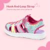 imageDREAM PAIRS Toddler Boys Girls Sport Sandals Cute Breathable Lightweight Outdoor Play Casual Closed Toe Hook and Loop for ToddlersLittleBig KidsPink