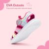 imageDREAM PAIRS Toddler Boys Girls Sport Sandals Cute Breathable Lightweight Outdoor Play Casual Closed Toe Hook and Loop for ToddlersLittleBig KidsPink