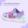 imageDREAM PAIRS Toddler Boys Girls Sport Sandals Cute Breathable Lightweight Outdoor Play Casual Closed Toe Hook and Loop for ToddlersLittleBig KidsPurple