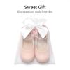 imageDREAM PAIRS Toddler Little Girls Dress Shoes Flower Girl Mary Jane Ballet Flat Shoes with Pearl Ankle Strap amp Satin Bow for WeddingPartyPink